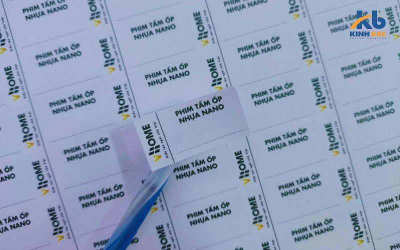 Mẫu tem decal giấy tại Xưởng in nhanh Bách Vượng