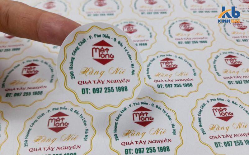 Tem decal giấy sản xuất tại Xưởng in nhanh Bách Vượng